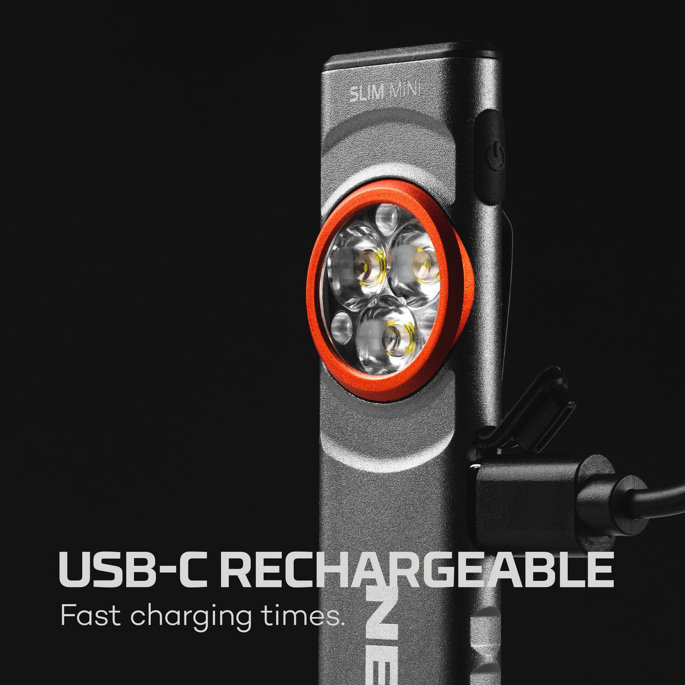 NEBO SLIM Mini rechargeable USB-C for 2 hour charge time
