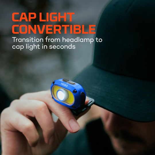 Mycro 550 Headlamp Blue - 550 Lumen Rechargeable Head Light – Nebo