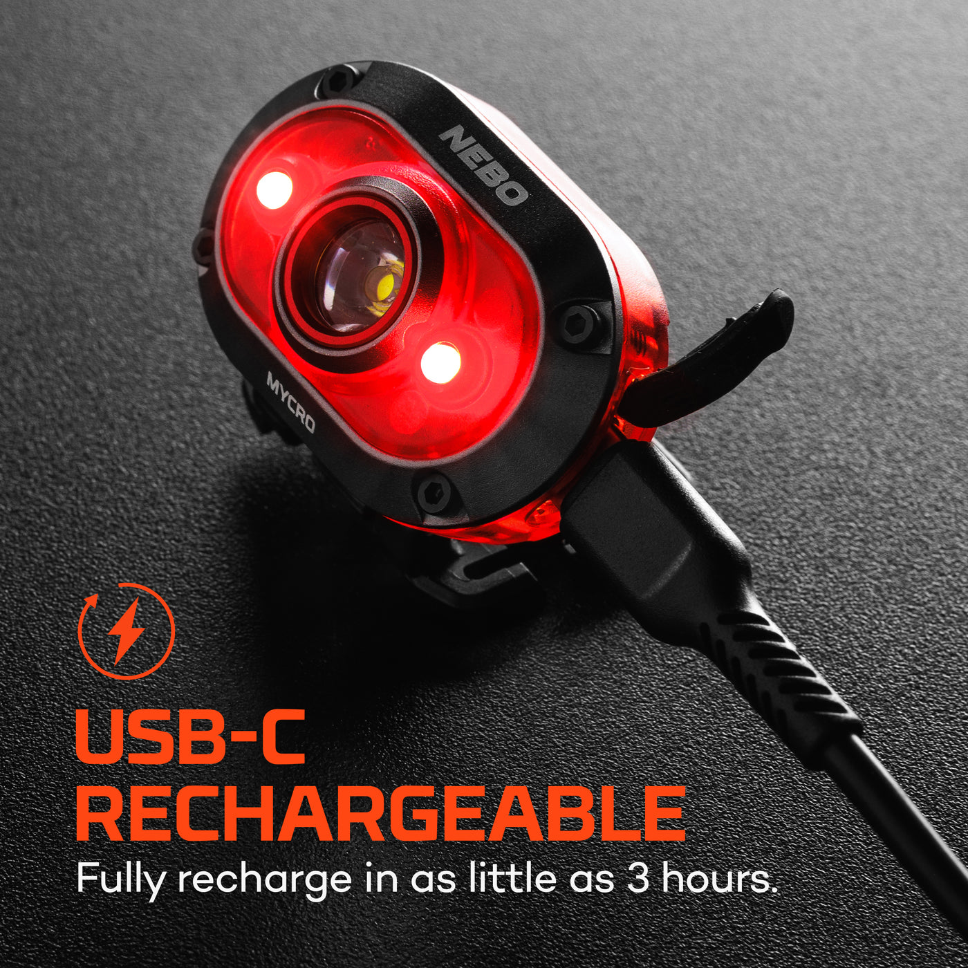 Mycro 450 Headlamp Red | Rechargeable