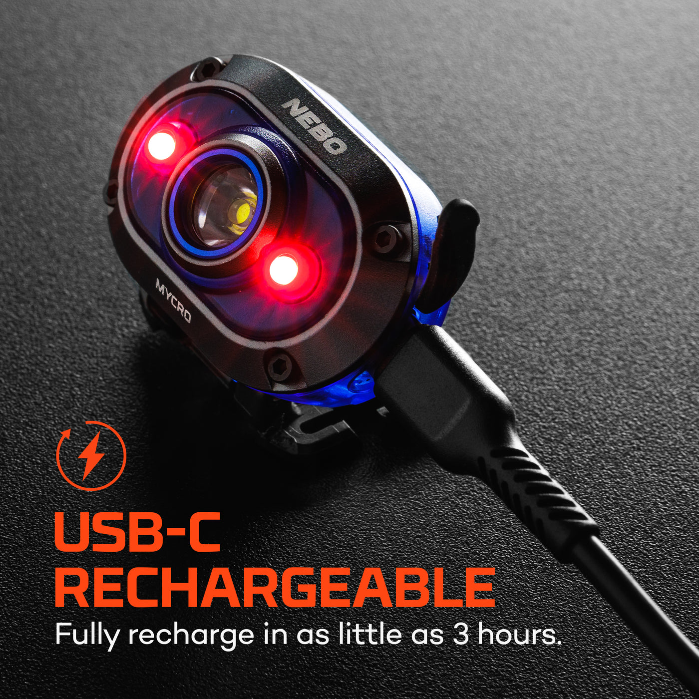 Mycro 450 Headlamp Blue | Rechargeable