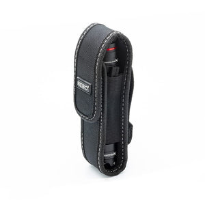 At Nebo Tools, we continually innovate so that we can offer the highest quality LED lighting products at the best price. The NEBO® RedlineX™ Holster is designed to conveniently secure your NEBO® flashlights. This holster will securely carry the RedlineX™ flashlight. Constructed from high quality nylon, this flashlight accessory offers solid protection for your flashlight. The holster also features a durable belt loop and a Velcro closure cover to ensure that your flashlight is kept safe