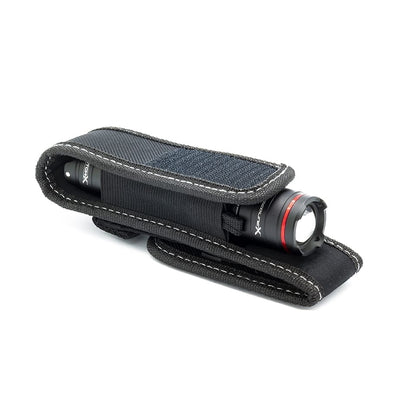 At Nebo Tools, we continually innovate so that we can offer the highest quality LED lighting products at the best price. The NEBO® RedlineX™ Holster is designed to conveniently secure your NEBO® flashlights. This holster will securely carry the RedlineX™ flashlight. Constructed from high quality nylon, this flashlight accessory offers solid protection for your flashlight. The holster also features a durable belt loop and a Velcro closure cover to ensure that your flashlight is kept safe