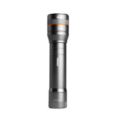 At Nebo Tools, we continually innovate so that we can offer the highest quality LED lighting products at the best price. The Newton™ 1500 lumen flashlight by NEBO is a powerful handheld flashlight with 4 light modes. The included mode selection dial makes it easy to switch between modes and the powerful LED in this flashlight can light up 182 meters.