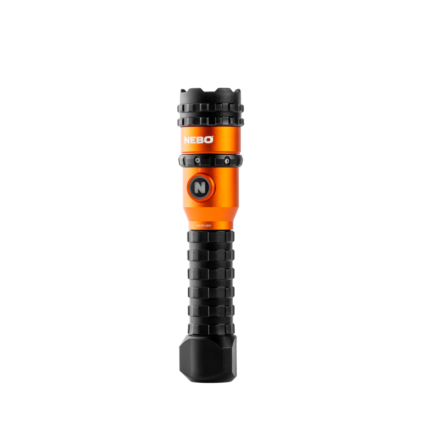 hand held flashlight with rubber handle