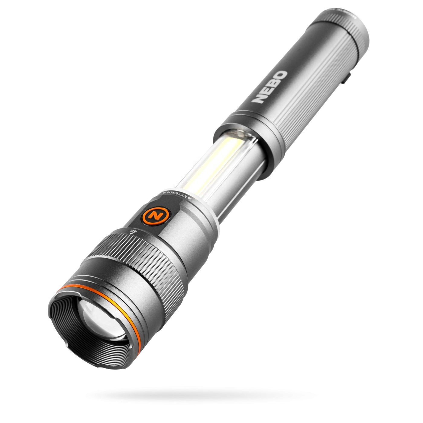 At Nebo Tools, we continually innovate so that we can offer the highest quality LED lighting products at the best price. The Franklin™ Slide is a high-powered 500 lumen COB LED flashlight and work light, retractable clip, and powerful magnetic base. It features 7 light modes, Direct-to-Red, and Power Memory Recall. The powerful LED flashlight can shine up to 160 meters away. The included battery allows for up to 60 hours of operation in between charges.