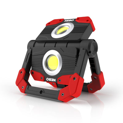 At Nebo Tools, we continually innovate so that we can offer the highest quality LED lighting products at the best price. The OMNI 2K is the ultimate, omni-directional work light that boasts a powerful 2,000 lumen.  The OMNI features magnetic handles to provide convenient carry, magnetic attachment or a sturdy base for hands-free light. Each panel and magnetic handle rotate to give light everywhere that you need it. The OMNI 2K also features a power bank to charge your USB powered devices.